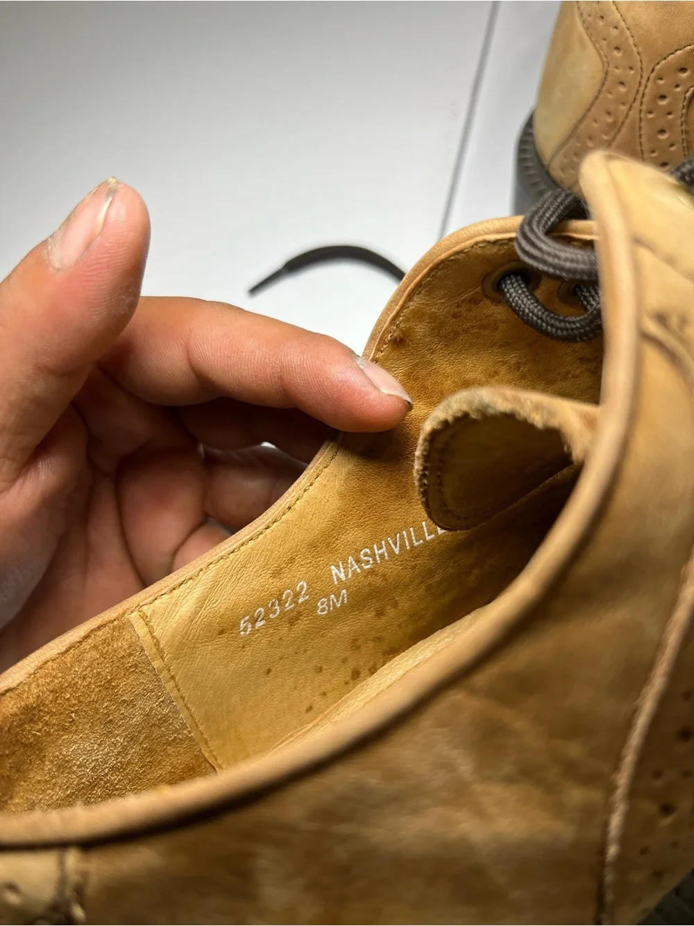 Classic Tan Leather Wingtip Derbys for Men